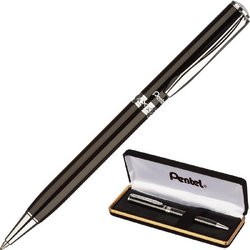 Ручка шариковая автоматическая Pentel Sterling B811-A-A цвет чернил черный цвет корпуса черный